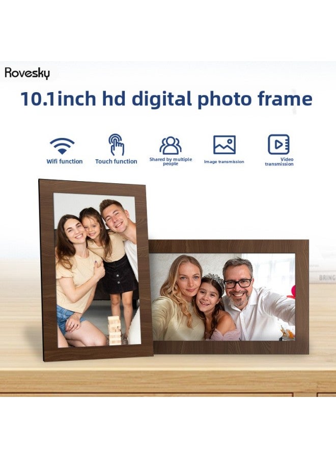 32G Wireless Bluetooth 10.1 Digital Photo Frame Office Living Room Bedroom 15.6 Electronic Album Ornaments-Color:10.1inch Touch Screen 32g Memory [white] - Image 2