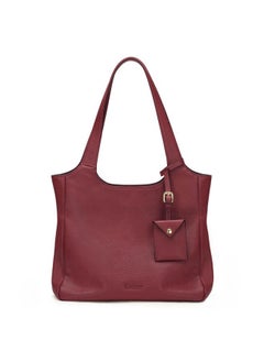 Kattee Soft Genuine Leather Shoulder Bag for Women Totes Hobo Purses and Handbags with Coin Pouch Wine Red  - Image 1