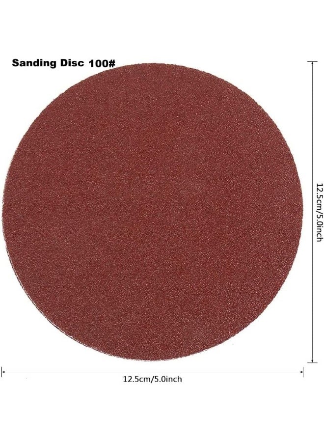 Royal Apex عبوة من 10 أقراص صنفرة متعددة مع خطاف وحلقة 5 إنش لمختلف صنفرة السندرات - Image 2