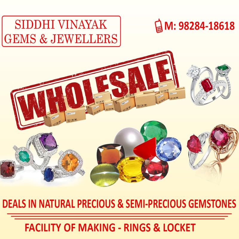 SVGAJ Store Burmese Pearl Gemstone Original Certified 3.00 Ratti to 21.50 Ratti with Lab Report & Guarantee Certificate | Burma Moti Gemstone for Astrological Benefits for Man & Women - Image 2