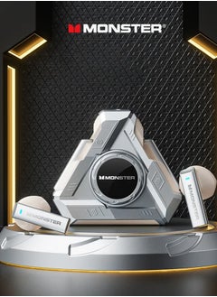 Monster XKT22 Wireless Bluetooth Earbuds Gaming Headphones Deep Bass Low Latency Game Headset with Built-in Microphone Noise Canceling