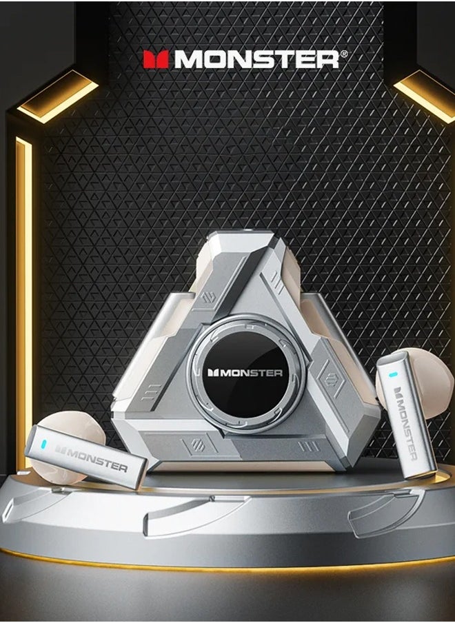 Monster - Monster XKT22 Wireless Bluetooth Earbuds Gaming Headphones Deep Bass Low Latency Game Headset with Built-in Microphone Noise Canceling - Image 1