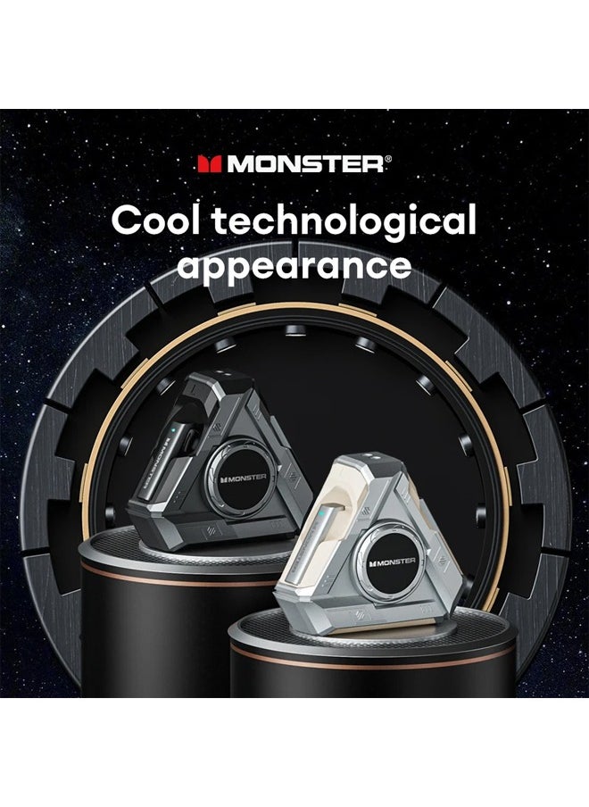 Monster - Monster XKT22 Wireless Bluetooth Earbuds Gaming Headphones Deep Bass Low Latency Game Headset with Built-in Microphone Noise Canceling - Image 1