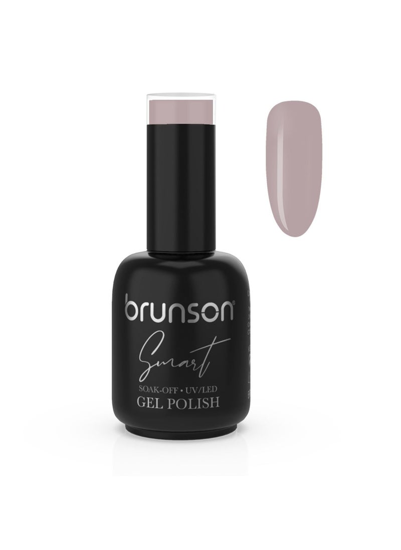 brunson - Gel Polish, 15ml Smart Gel Nails Glossy Shine Finish Long Lasting Soak off UV Gel Nal Polish for Nail Art French Manicure Pedicure Salon Quality Chip Resistant Gel Nail Extensions UV Gel Nail Paint - Image 1