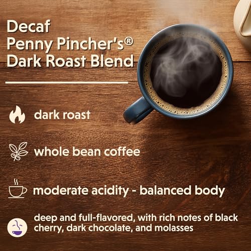 Coffee Bean Direct Decaf Penny Pinchers Dark Roast Blend Whole Bean Coffee Everyday Value Dark Roast 5 Pound Bag Pack of 1 - Image 3