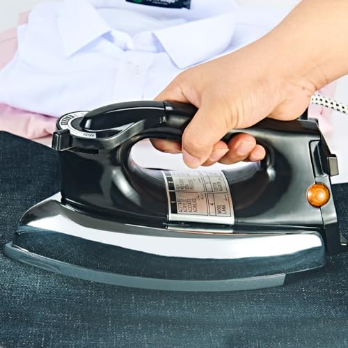 VITASUNHOW Dry Iron, No Steam No Holes, 9 Ft Cord, Non-Stick Soleplate, Overheat Safety Protection, Professional Electric Iron for Clothes & Industrial (Heavyweight （2.2kg)) - Image 5
