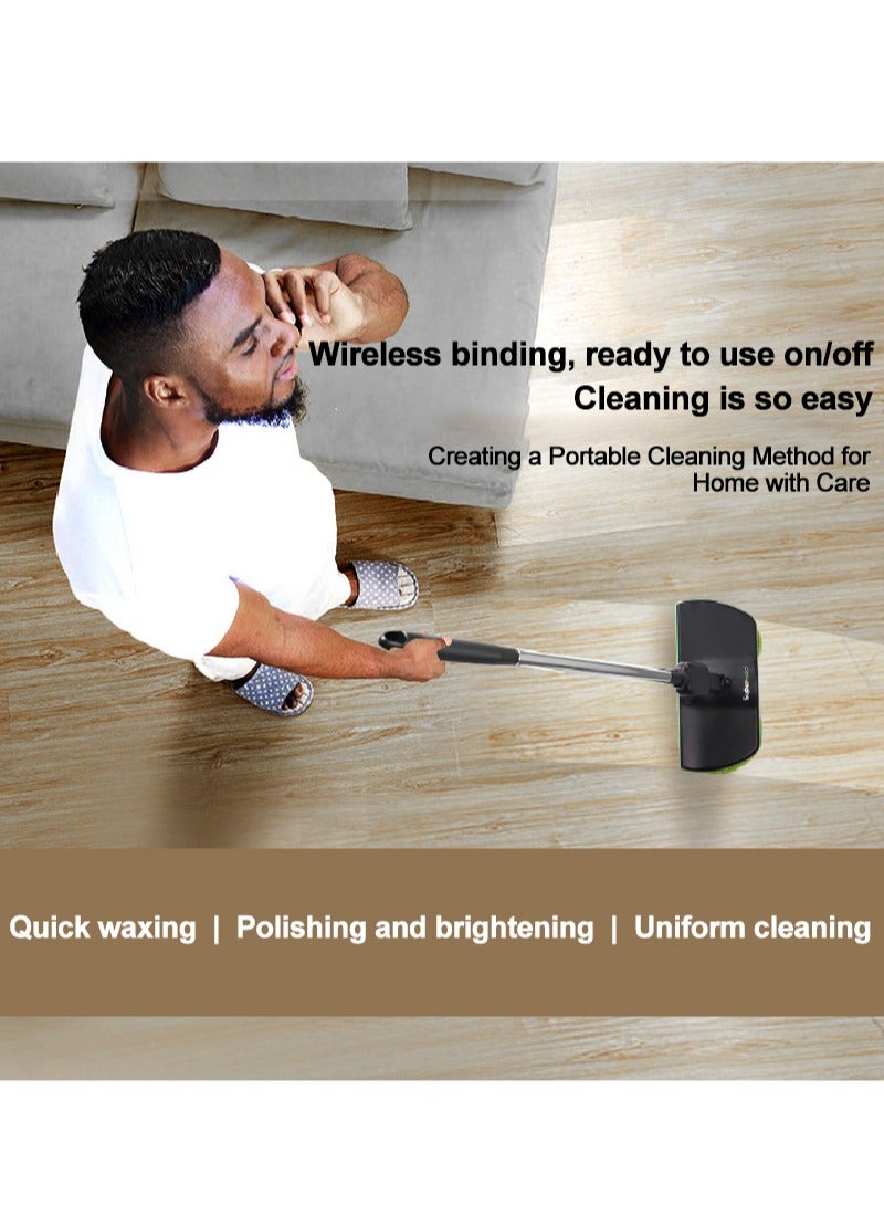 SUPERMAID 2-in-1 Cordless Electric Mop Sweeper 180° Swivel Steering 2000mAh QFR-18-5 Black - Image 2