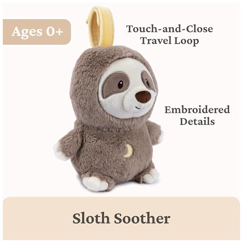 GUND Baby Lil Luvs On the Go Sloth Soother for Babies and Newborns Plush Sloth Stuffed Animal Sound Toy BrownCream 6 - Image 3