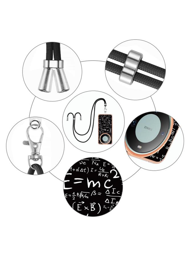 Zaboon Case For Huawei Mate 60 Pro Electroplating Dual-side IMD Phone Case with Lanyard - Image 5