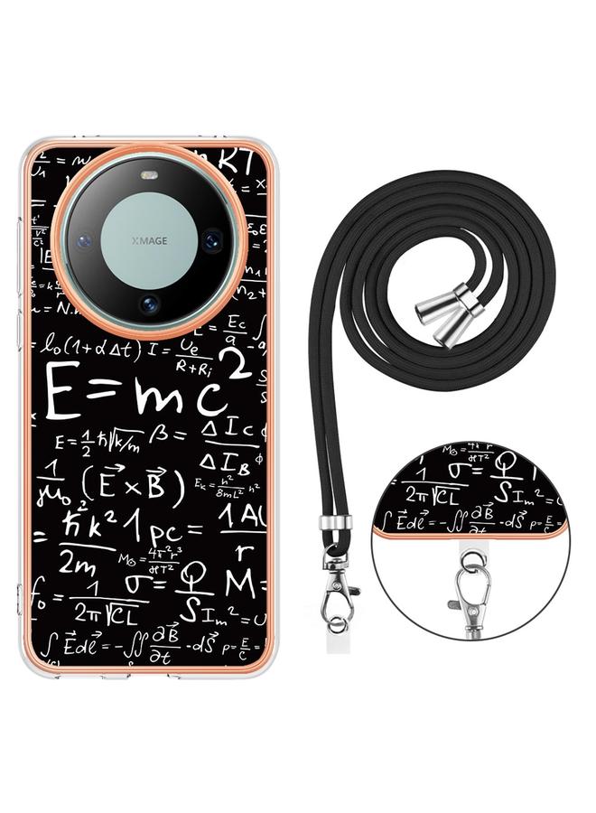 Zaboon Case For Huawei Mate 60 Pro Electroplating Dual-side IMD Phone Case with Lanyard - Image 4