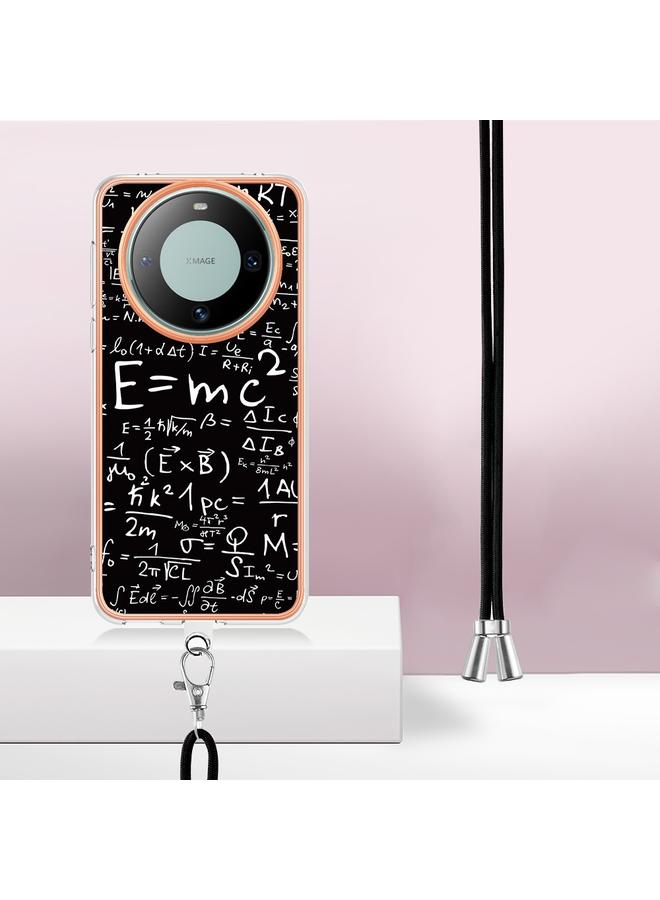 Zaboon Case For Huawei Mate 60 Pro Electroplating Dual-side IMD Phone Case with Lanyard - Image 3