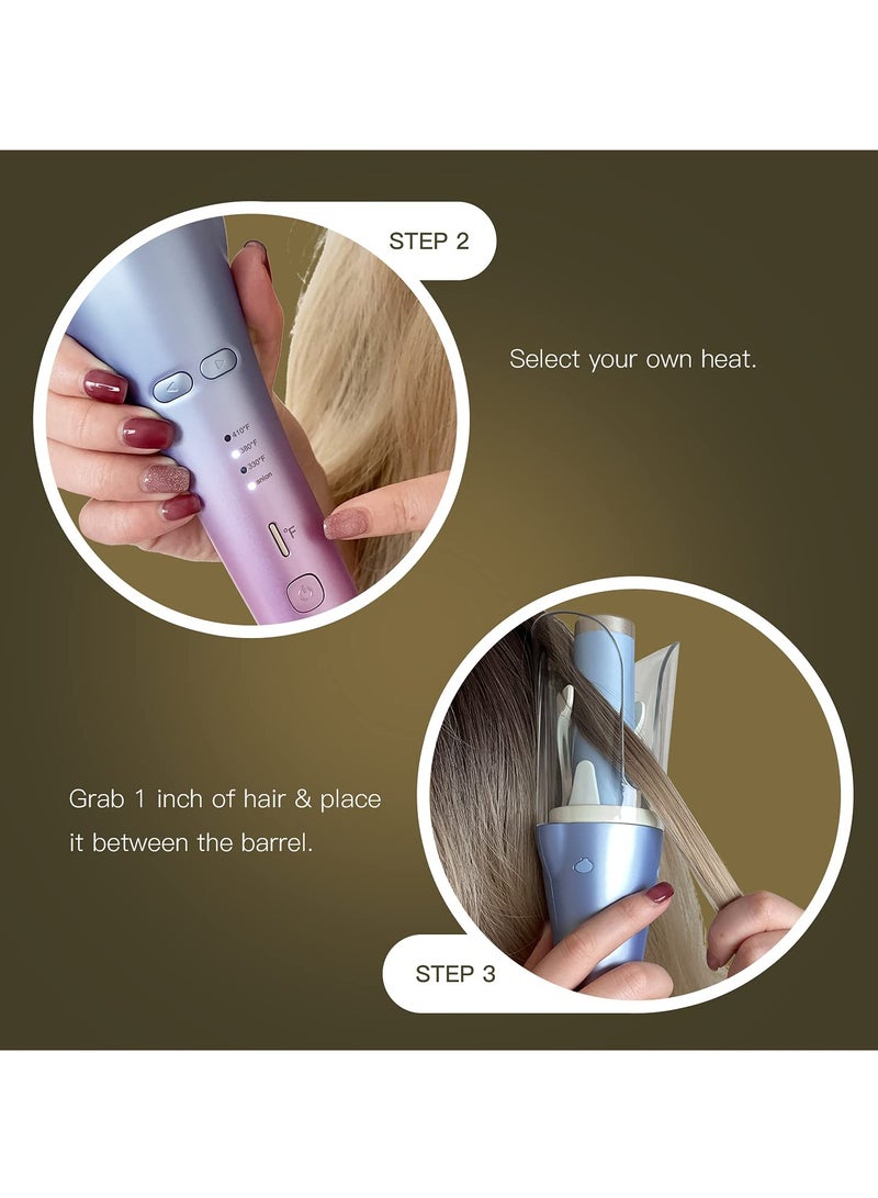 Lena Auto Hair Curler, Brynnl Upgrade Automatic Curling with Adjustable 4 Temperature, Anti-Scald, Auto Shut-Off, Auto Hair Curling Wand for Long Hair Beach Waves Styles - Image 5