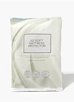 Matalan Soft Mattress Protector, 135 cm x 200 cm Size, White