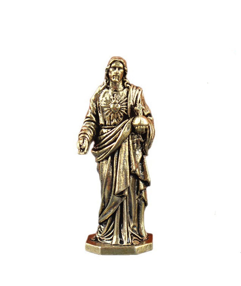 Zbdroxygen Jesus Car Dashboard, Christian Car Dashboard, Jesus Statue for Home Decor, Christian Gifts, Car Idol for Prayer, Dashboard Accessory - Image 1