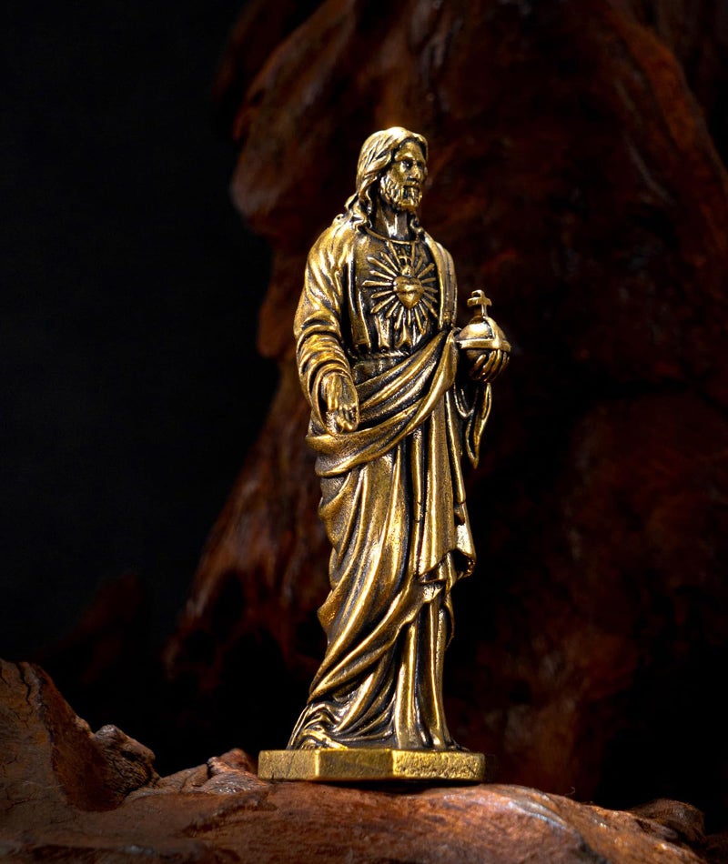 Zbdroxygen Jesus Car Dashboard, Christian Car Dashboard, Jesus Statue for Home Decor, Christian Gifts, Car Idol for Prayer, Dashboard Accessory - Image 4
