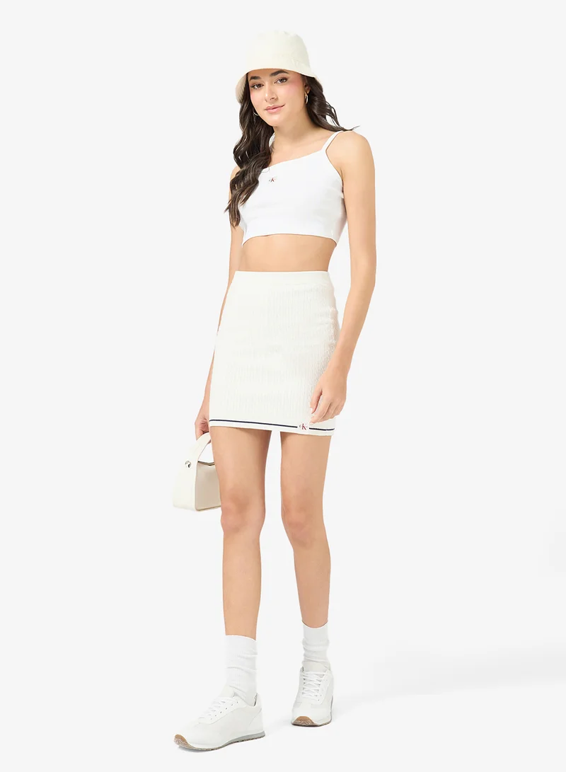 Calvin Klein Jeans  Microcable Mini Skirt for Women | Best Price UAE