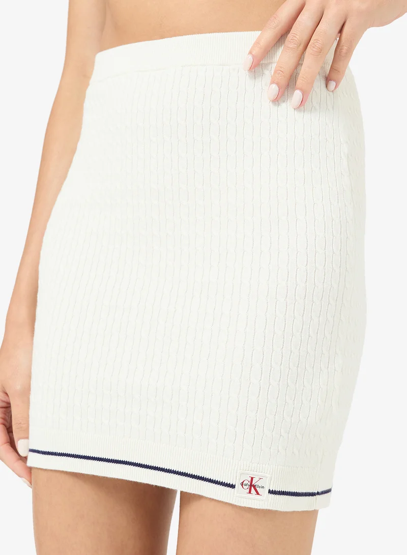 Calvin Klein Jeans  Microcable Mini Skirt for Women | Best Price UAE