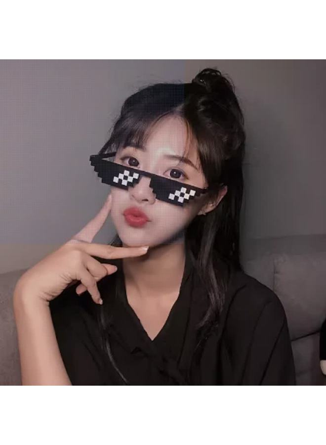 Yidun Mosaic Sungl Cool Pixelated Funny Back To School Shades