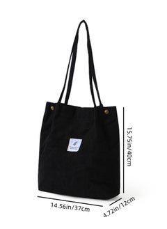 Generic Unisex Large Capacity Shopping Bag, Men's/Women's Canvas Handbag Tote Bags Clutch Bag, Large Capacity Shoulder Bag Side Bag Carry Bag Satchel Bag for Girls/Boys/ Students/Ladies/Teenager/Children  - Image 4