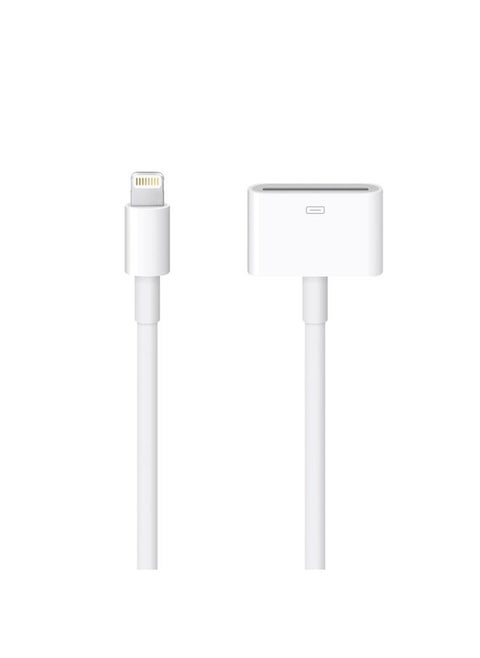 Lightning to 30-Pin Adapter, iPhone Charging Data Sync Connector Cable 8-Pin Male to 30-Pin Female Output Adapter Compatible iPhone 13/12/11/X/8/7/6/5/4S/4/3/3G/iPad/iPod(0.2 m)