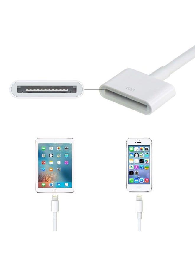 INCORIC Lightning to 30-Pin Adapter, iPhone Charging Data Sync Connector Cable 8-Pin Male to 30-Pin Female Output Adapter Compatible iPhone 13/12/11/X/8/7/6/5/4S/4/3/3G/iPad/iPod(0.2 m)  - Image 4