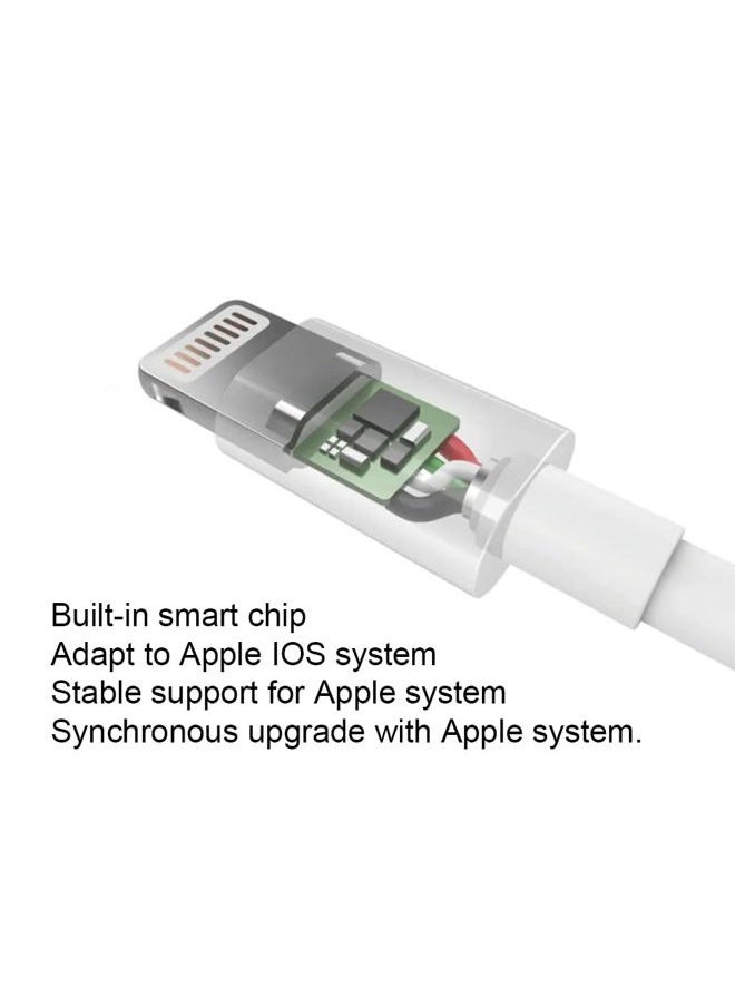 INCORIC - Lightning to 30-Pin Adapter, iPhone Charging Data Sync Connector Cable 8-Pin Male to 30-Pin Female Output Adapter Compatible iPhone 13/12/11/X/8/7/6/5/4S/4/3/3G/iPad/iPod(0.2 m) - Image 1