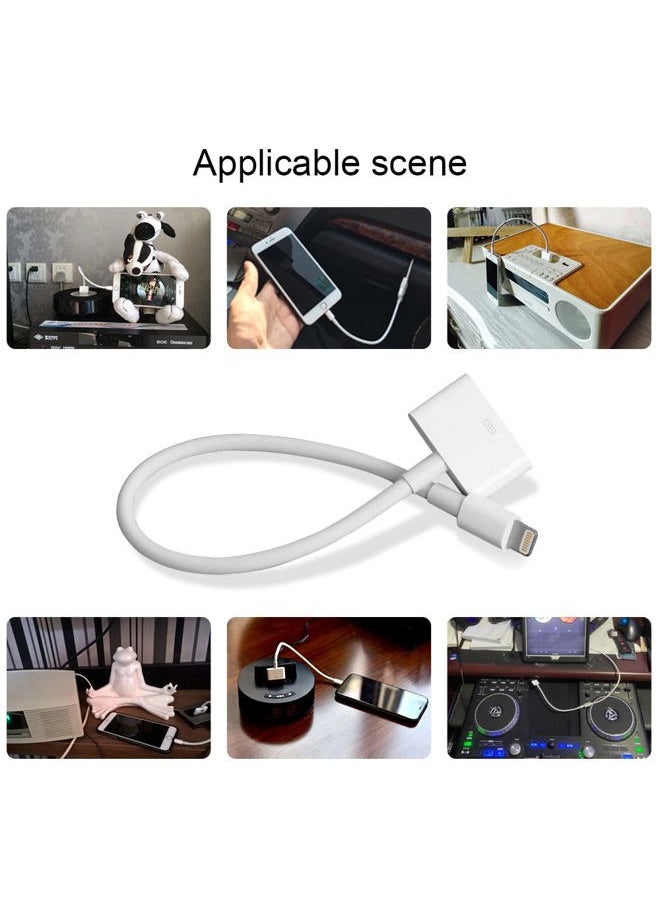 INCORIC Lightning to 30-Pin Adapter, iPhone Charging Data Sync Connector Cable 8-Pin Male to 30-Pin Female Output Adapter Compatible iPhone 13/12/11/X/8/7/6/5/4S/4/3/3G/iPad/iPod(0.2 m)  - Image 2