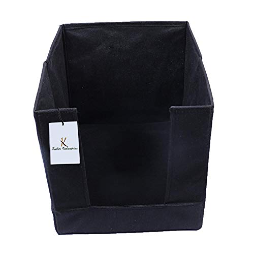 Kuber Industries Non Woven Shirt Stacker Wardrobe Organizer Set, (Black, 6 Pieces, CTKTC031834) - Image 5