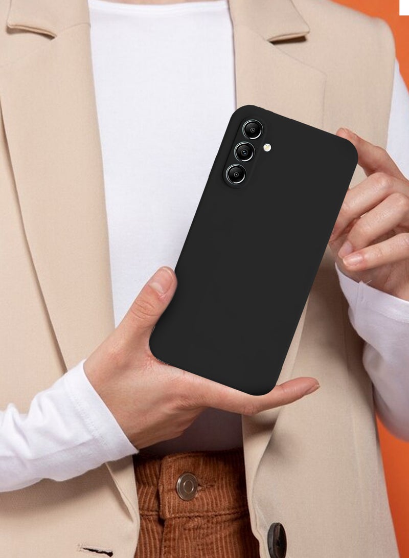 CATANES 2Packs Liquid Silicone Case for Samsung Galaxy A25 Protective Phone Case with Soft Anti-Scratch Microfiber Lining Utra Slim Drop Protection Phone Cover with 3D Screen Protector - Black - Image 4