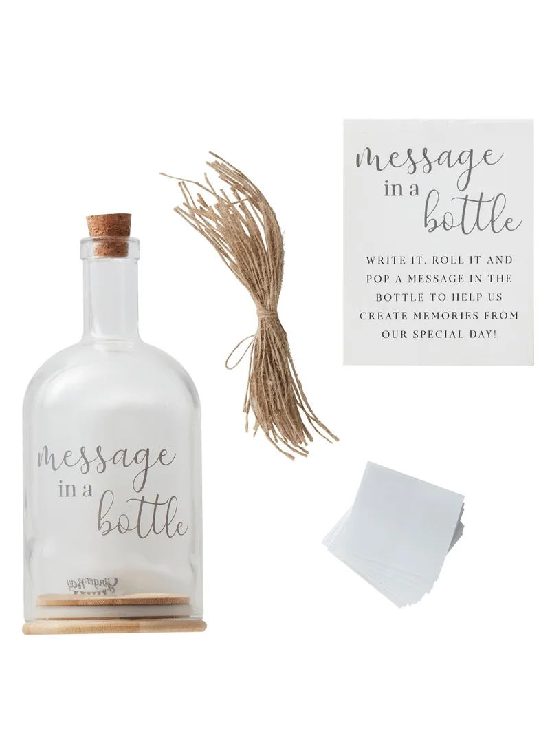 Ginger Ray Ginger Ray Messages in a Glass Bottle Guest Book - Unique Guest Book Idea for Weddings and Special Events