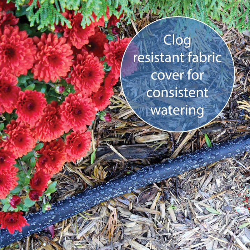 Gilmour 50' Black Flat Weeper Soaker Hose for Garden Beds, Drip Irrigation Outdoor Hose, Flexible Garden Hose for Vegetable Gardens, Flower Beds, Lawns, and Orchards - Image 5