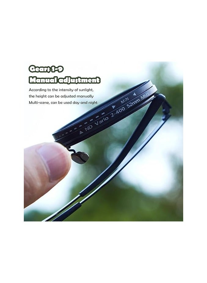 Adjustable Tint Sunglasses for Men – 1-9 Gears Polarized ND Filter Lenses, UV400 Protection, Anti-Glare Glasses for Fishing, Beach, Driving & Outdoor Sports - Image 5