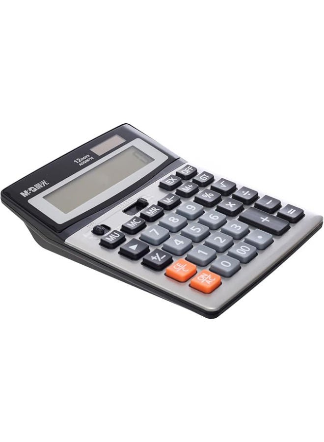 ام اند جي آلة حاسبة إلكترونية، عمليات رياضية متقدمة، شاشة كبيرة، طاقة مزدوجة - Image 2