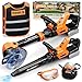 KidBloom Kids Gardening Tools Set with Vest 2in1 Kids Lawn Mower Kids Leaf Blower with Lights Sounds Toy Weed Wacker with Goggles Mask Outdoor Pretend Play Toys Birthday Gifts for Boys 3 - Image 2