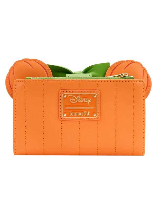 Loungefly Disney Glow Face Pumpkin Minnie Flap Wallet - Image 4
