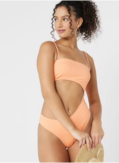 Cotton On Body High Leg Cut Out Detail Swimsuit  - Image 4