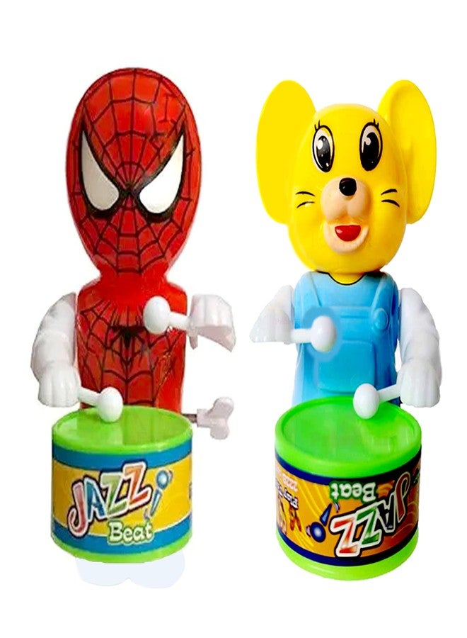 PRIMEFAIR Key Operated Cartoon Character Drummer with Dancing Action Drum Musical Sound Toys Best Birthday Gifts for Kid's - Image 1