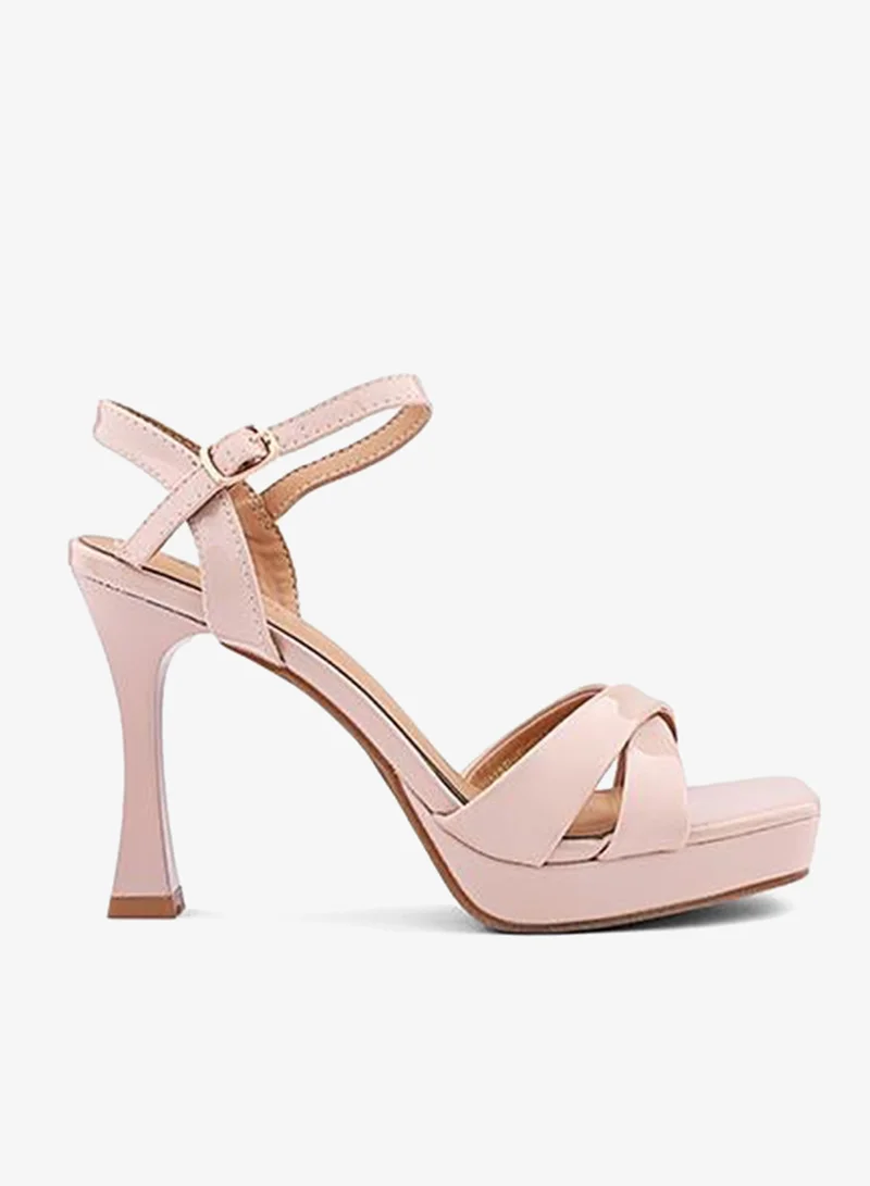 Cuple Women Block Heel Ankle Strap Heels