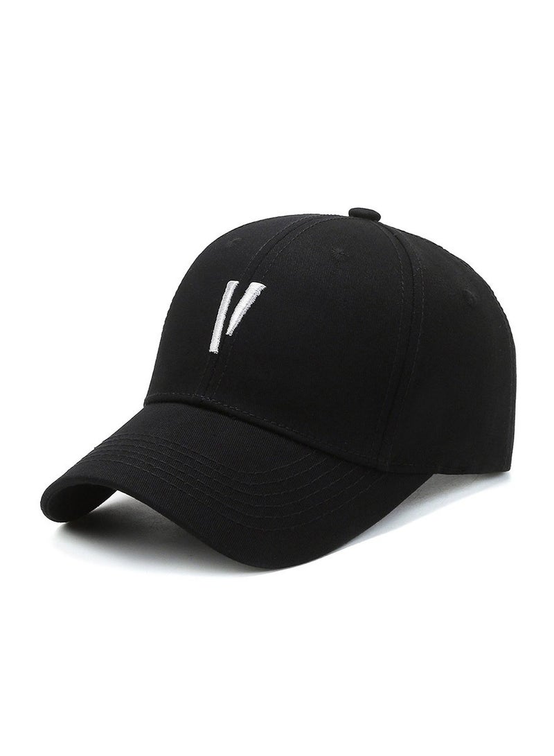 Generic Men's Classic Logo Adjustable Baseball-Cap Hat, Black One Size - Image 1