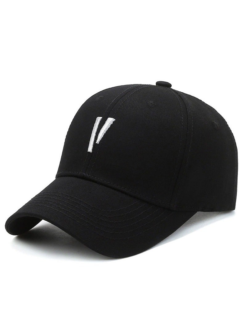 Generic Men's Classic Logo Adjustable Baseball-Cap Hat, Black One Size - Image 2