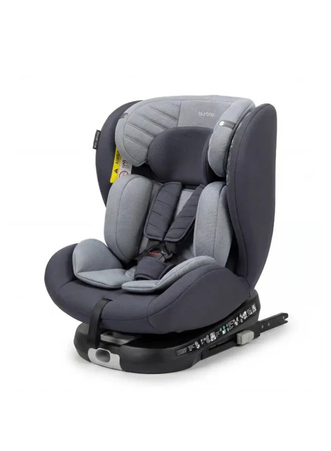 Burbay Convertible Baby Car Seat Stage 1 to 3 with Isofix, 5-Point Harness & Side Impact Protection - Image 1