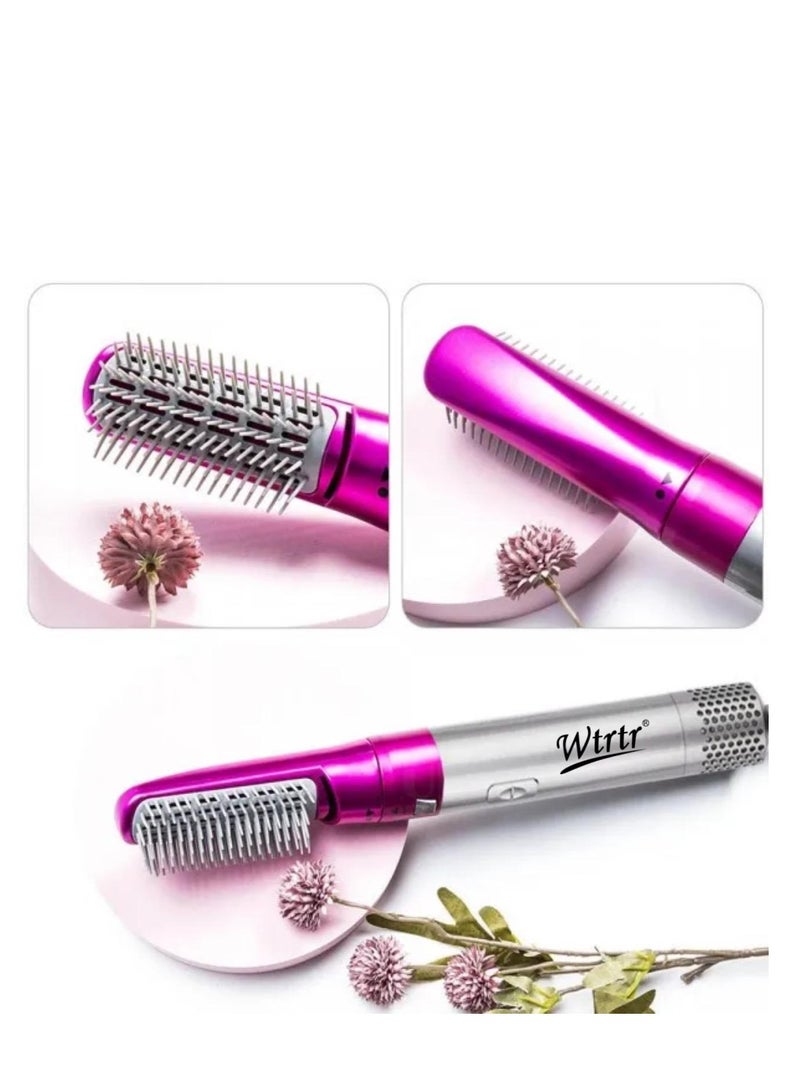 Wtrtr 2 In 1 Hair Dryer Brush Hot Comb Set 1000W Hot Air Hair Curler and Straightener Styling Tool Comb Curling Brush Suitable for Women Hair Types - Image 4
