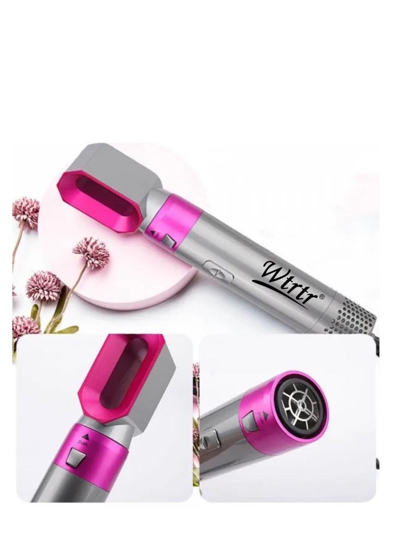 Wtrtr 2 In 1 Hair Dryer Brush Hot Comb Set 1000W Hot Air Hair Curler and Straightener Styling Tool Comb Curling Brush Suitable for Women Hair Types - Image 3