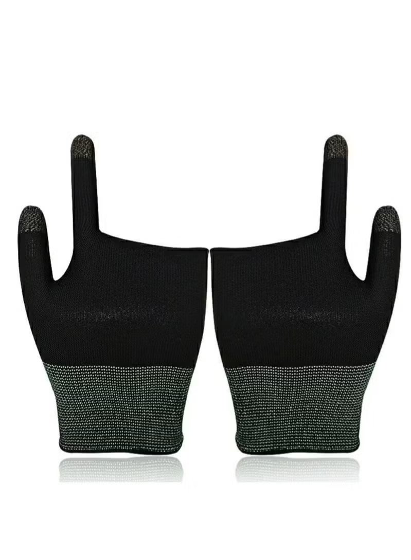 XUN E-Sports Gaming Gloves Finger Sleeves Anti-Sweat Breathable Thumb Nano-Silver Fiber Nylon for Mobile Phone Games PUBG Everyday Use - Image 5
