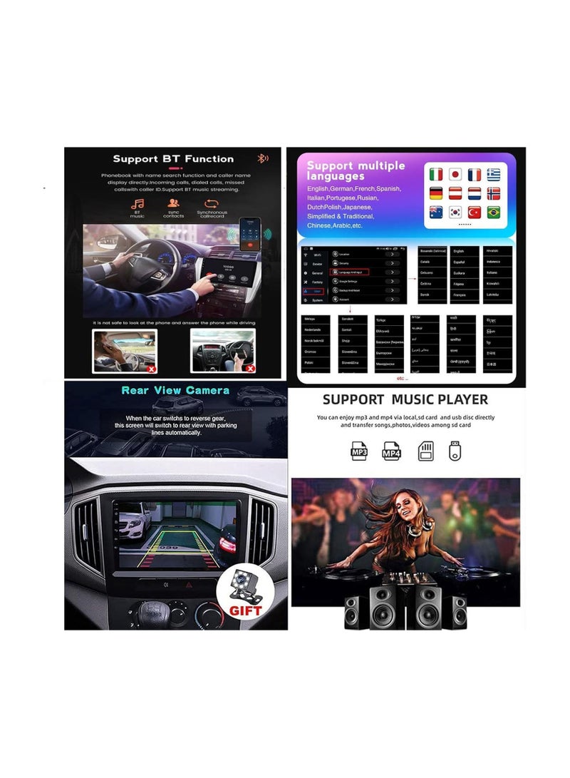 شيزا ستار ستيريو سيارة أندرويد لكيا سيراتو K3 فورتي 2013 2014 2015 2016 2017 2018 2 جيجابايت رام 32 جيجابايت روم 9 بوصة أبل كاربلاي، ميرورلينك واي فاي BT، شاشة لمس DSP IPS مع كاميرا AHD متضمنة - Image 4