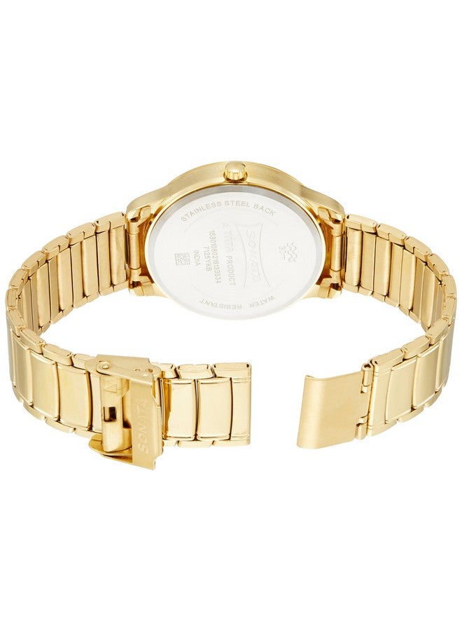 سوناتا ساعة سوناتا كوارتز أنالوج بمينا بيضاء وسوار من الفولاذ المقاوم للصدأ للرجال - NS7125YM03 - Image 2