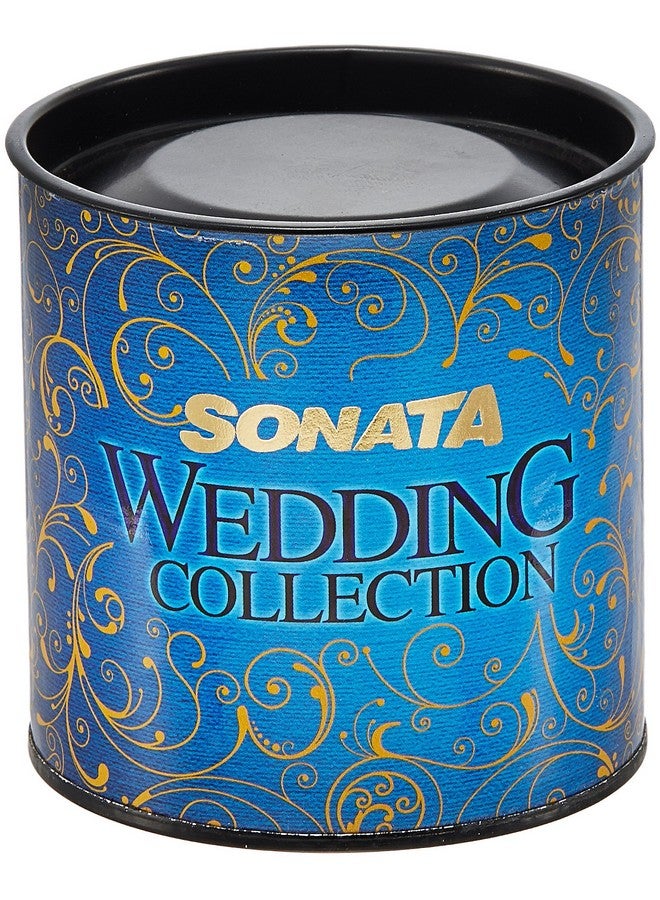 سوناتا ساعة سوناتا كوارتز أنالوج بمينا بيضاء وسوار من الفولاذ المقاوم للصدأ للرجال - NS7125YM03 - Image 5