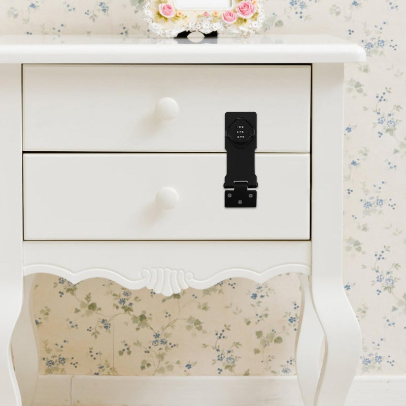 Mechanical Combination Cabinet Lock Anti Theft Password Hasp for Door Drawer Cupboard - Image 4