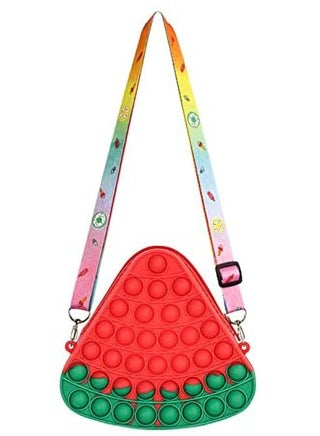 Eestelle Pop Fidget Toys It Watermelon Shoulder Bag, Purse, Popper Push Bubble Fidget Sensory Stress Release Toys for Kids, School Supplies Backpack Messenger Bag for Girls (watermelon) - pzsku/Z40E8F8BF991956CE9E40Z/45/_/1682932234/44256a55-c76c-4b83-a614-692e62b15ed7
