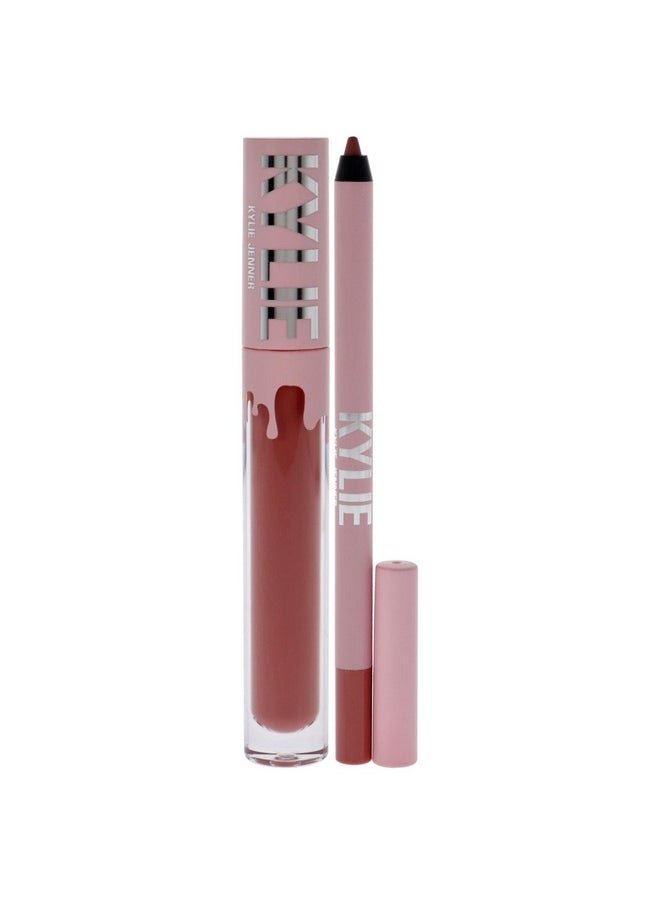 Kylie Cosmetics Kylie Cosmetics Matte Lip Kit - 301 Liquid Angel for Women - 2 Pc 0.10oz Matte Liquid Lipstick, 0.03oz Lip Liner  - Image 2
